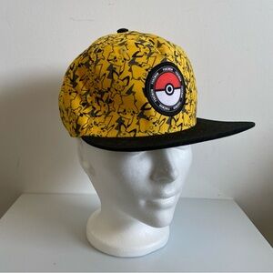 Youth One Size Snapback Pokemon Ball Cap Hat - USED